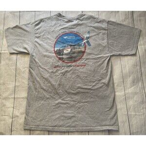 Air Evan Lifeteam T Shirt CAMNT Serving America Since 1985 Graphic Size XL Gray